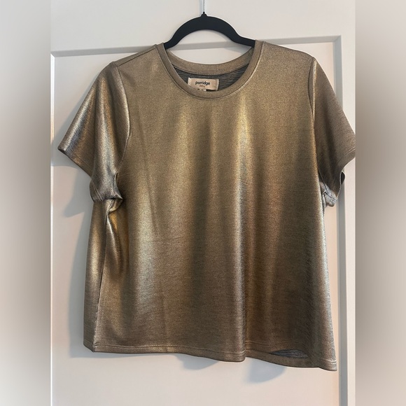 Porridge | Shine Glam Tee | Gold | Size XL - Picture 2 of 4